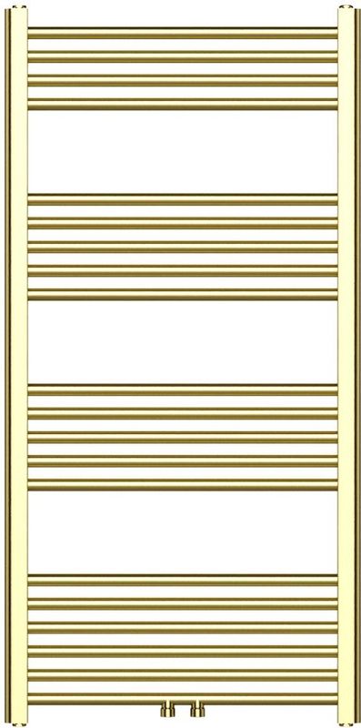 BWS - Cory - Handdoek Radiator - 120x60 cm - Geborsteld Messing Goud