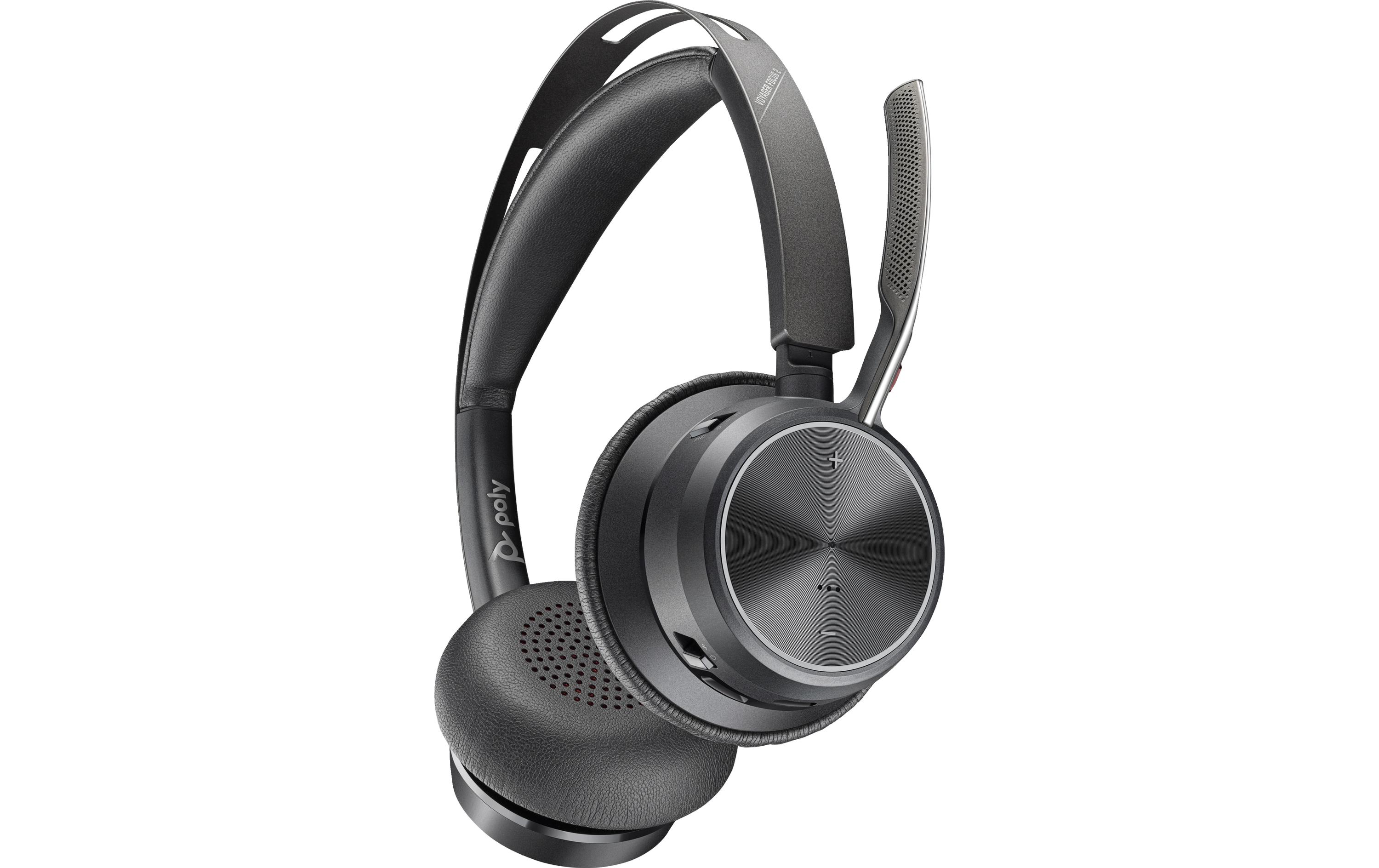 Headset Poly Voyager Focus 2 UC USB-C ohne Ladestation<br>Stereo Bluetooth-Headset