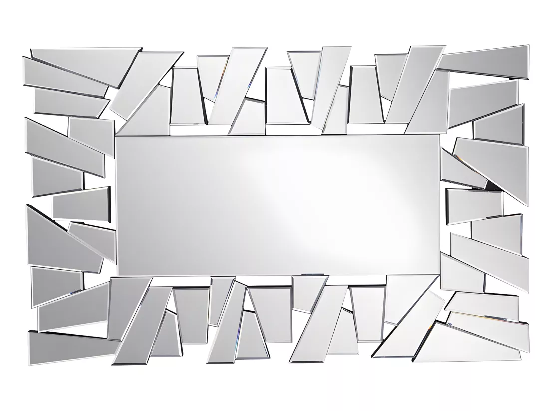 Miroir mural en inox - L. 120 x H. 76 cm - UYUNI