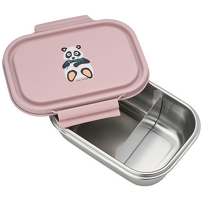 Carl Oscar Brotdose - Steelish - 1 L - Pink m. Panda