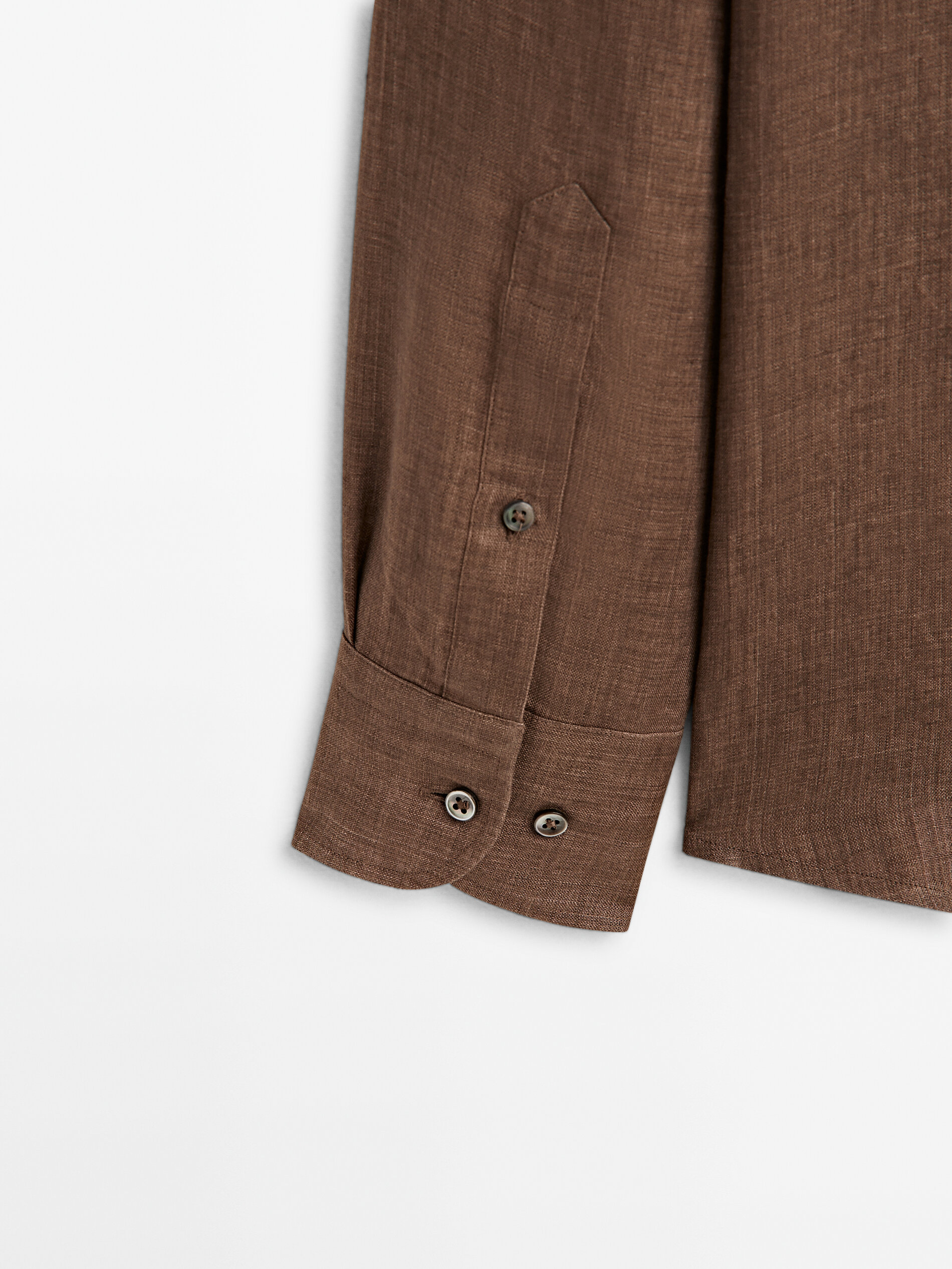 Camisa 100% Linho Delave Corte Regular - Lavada