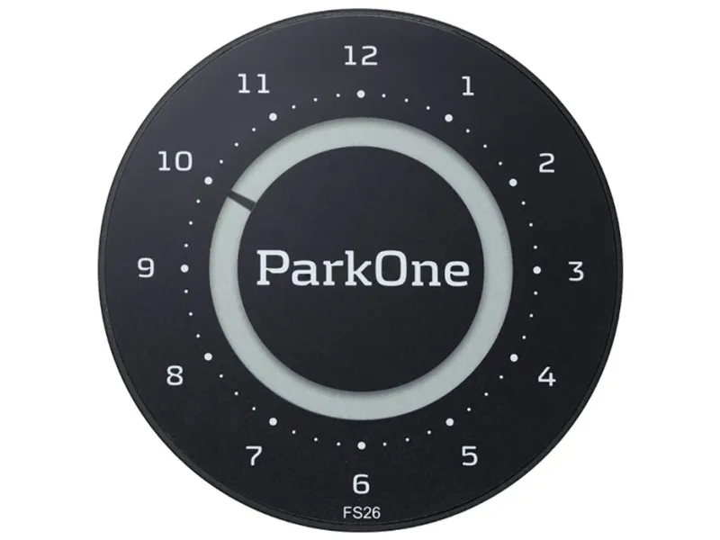 ParkOne 2 FS26 Parkeringsskive - Carbon Sort