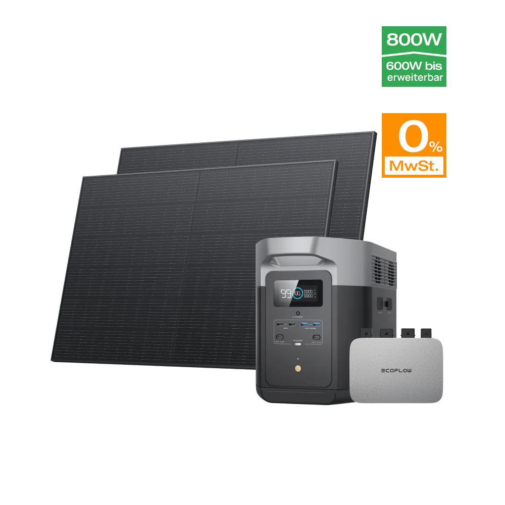 EcoFlow PowerStream Balkonkraftwerk 800W für Wand