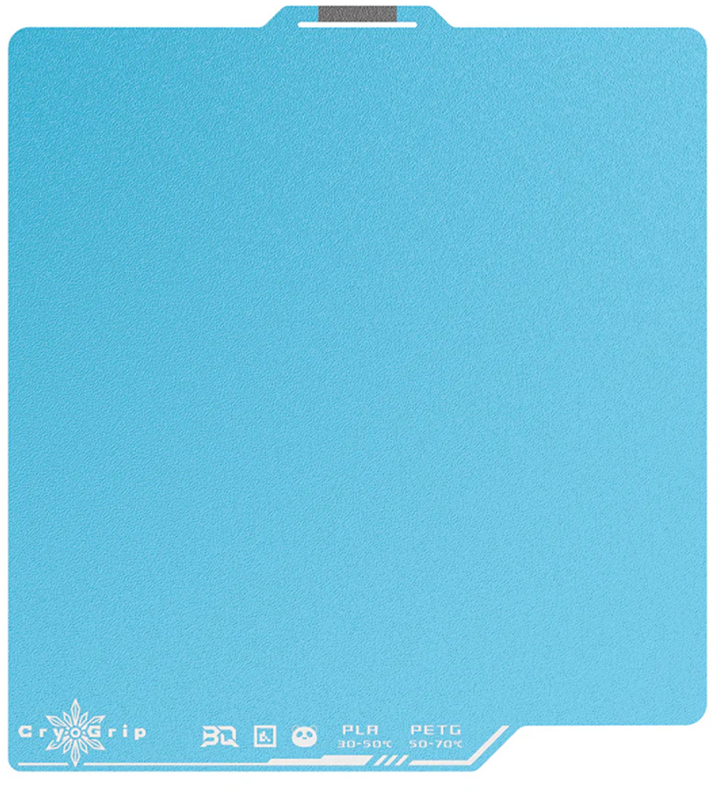 BIQU  Panda Build Plate CryoGrip Pro Frostbite – Blue, Bambu Lab X1/P1/P2/A1    Haftung ohne Hitze für Bambu Lab 3D Drucker