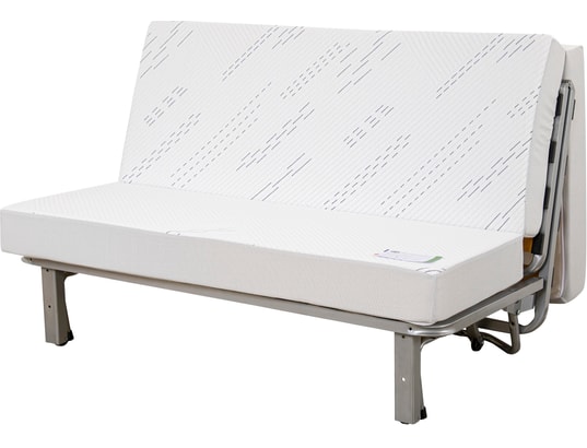 CONCEPT1 - Canapé lit Osaka BZ 140 mousse 35kg (mat Simmons) grise