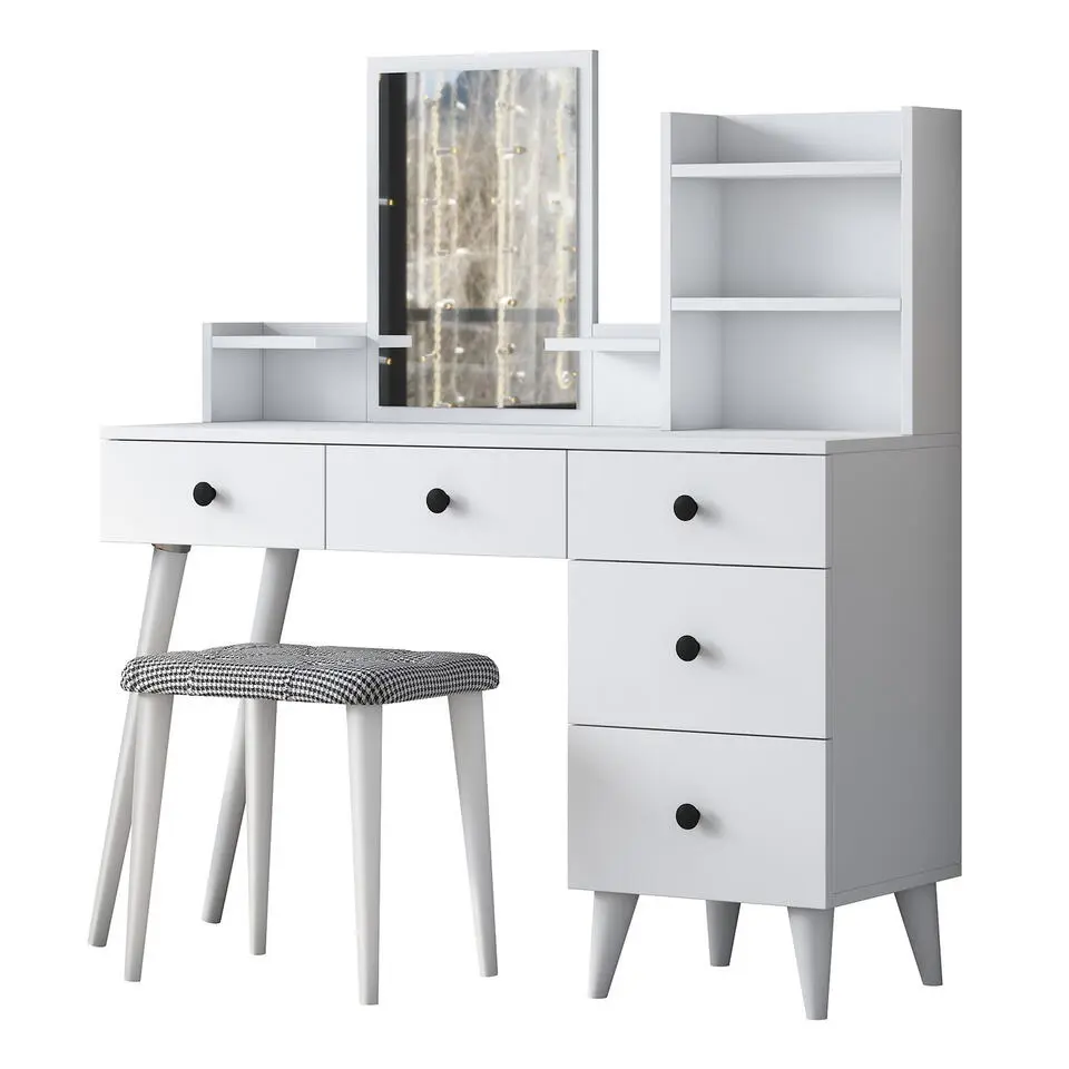 Make-up Tafel - 112cm - Incl. Kruk - Bulon
