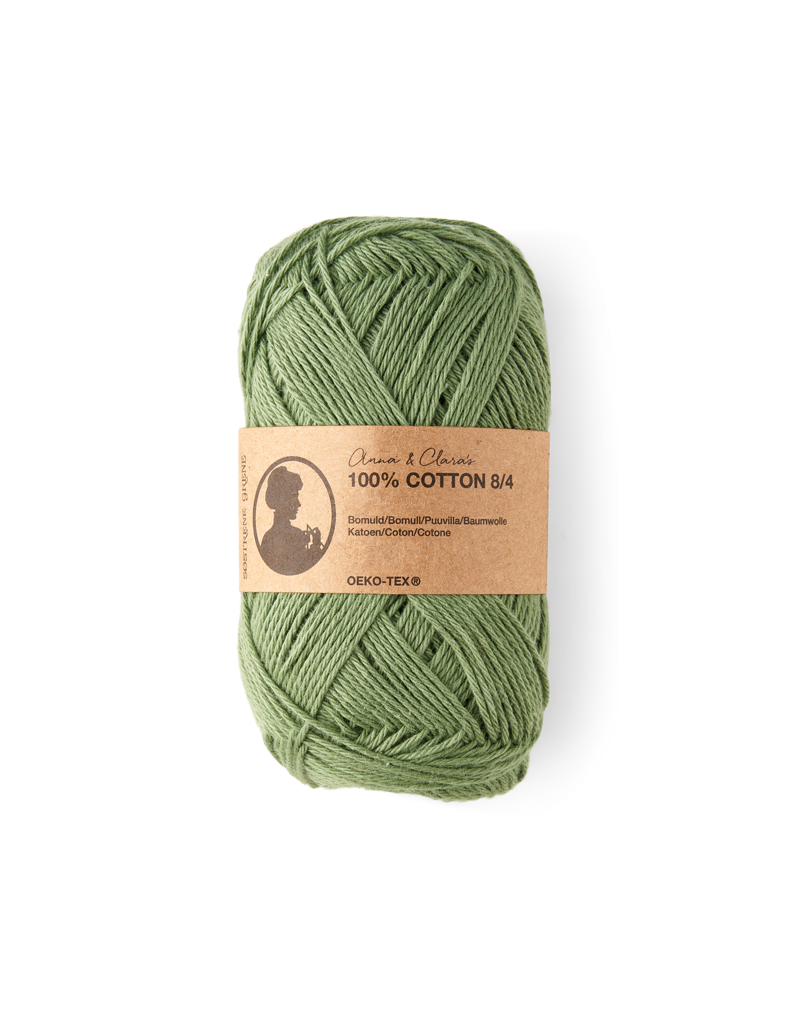 Garn 8/4 | Bomuld. 50 g = 160 m. | Moss Green