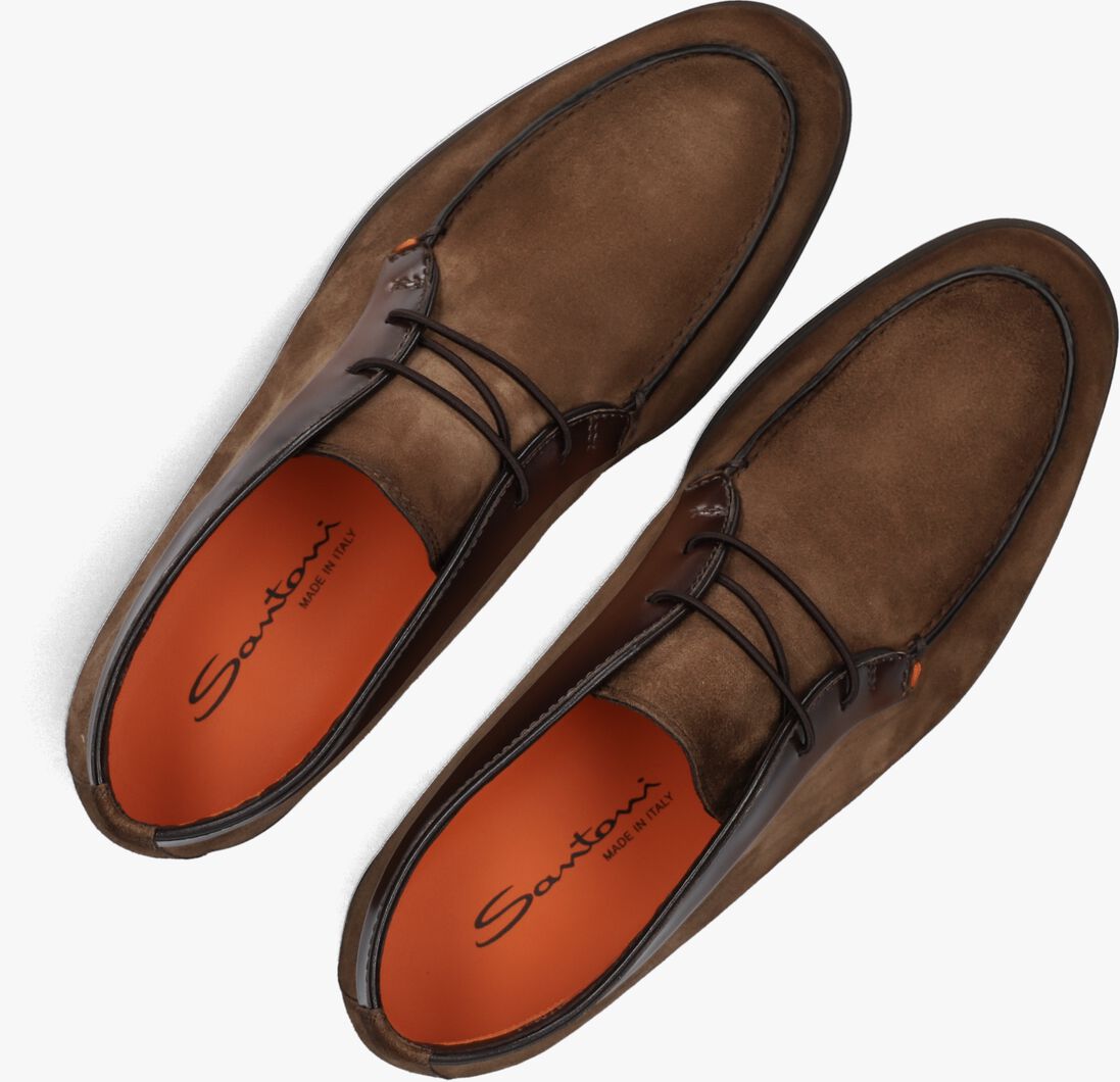 bruine santoni veterschoenen 19156