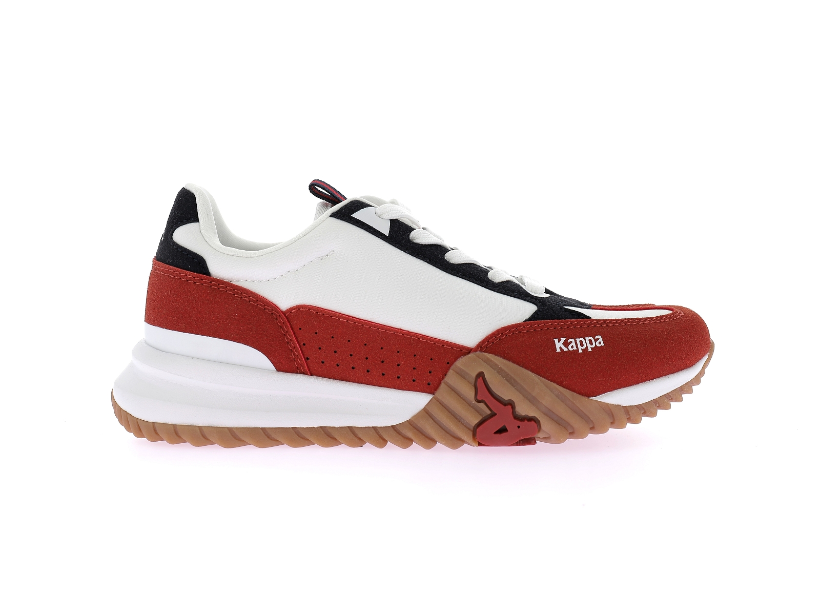 Kappa-ARKLOW JR LACE Matières combinées Blanc Rouge