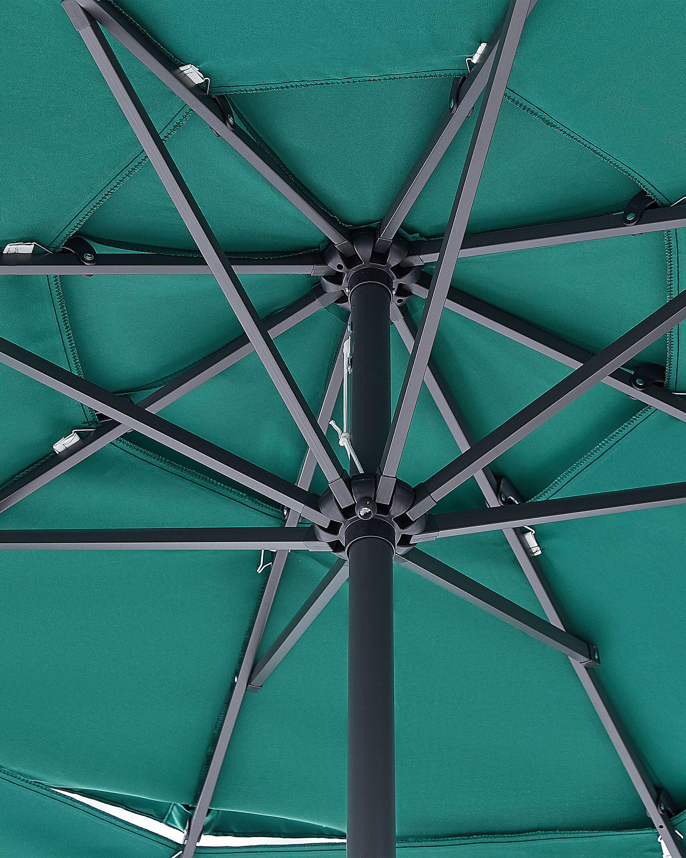 Parasol 285 cm BIBIONE Smaragdgroen