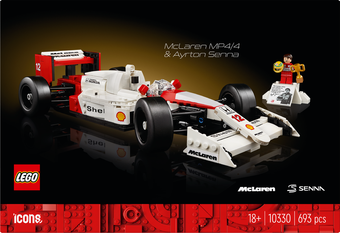 LEGO Icons - McLaren MP4/4 og Ayrton Senna (10330)