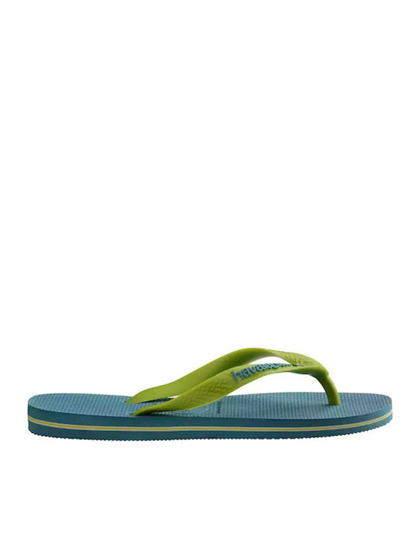 Flip Flops Brazil Logo Blue Green