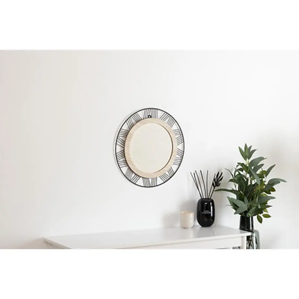 Atmosphera Ronde wandspiegel bohemian - met ophanghaak - D45cm