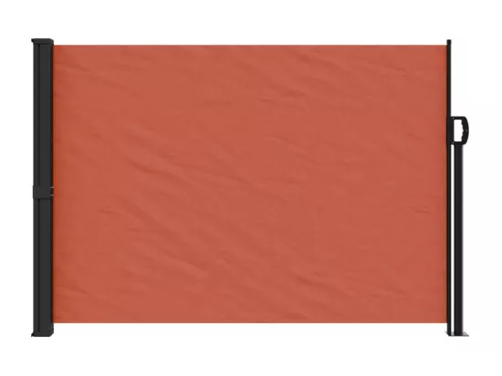 Auvent latéral rétractable terre cuite 140x600 cm