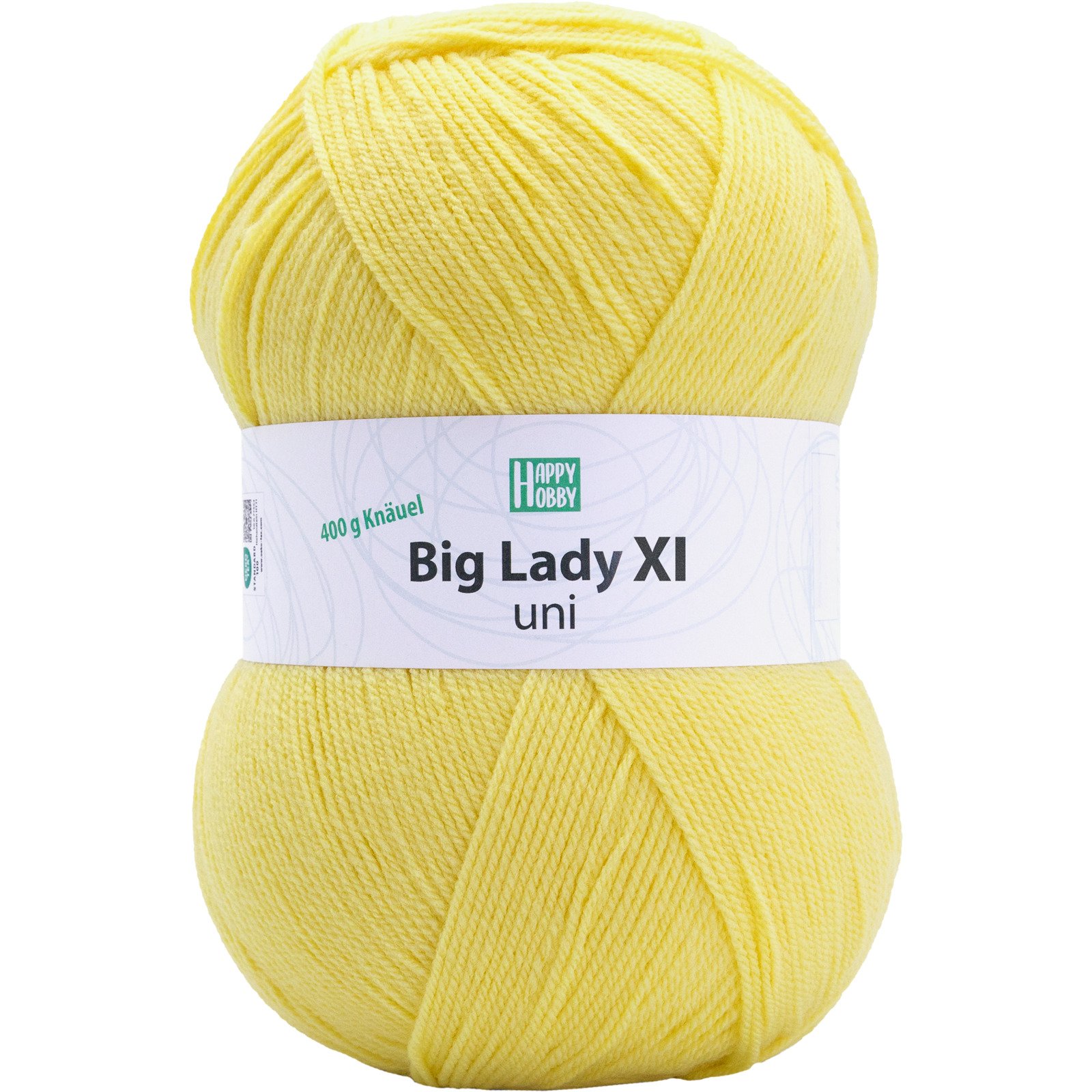 Acrylgarn Big Lady uni XL, 400 g gelb