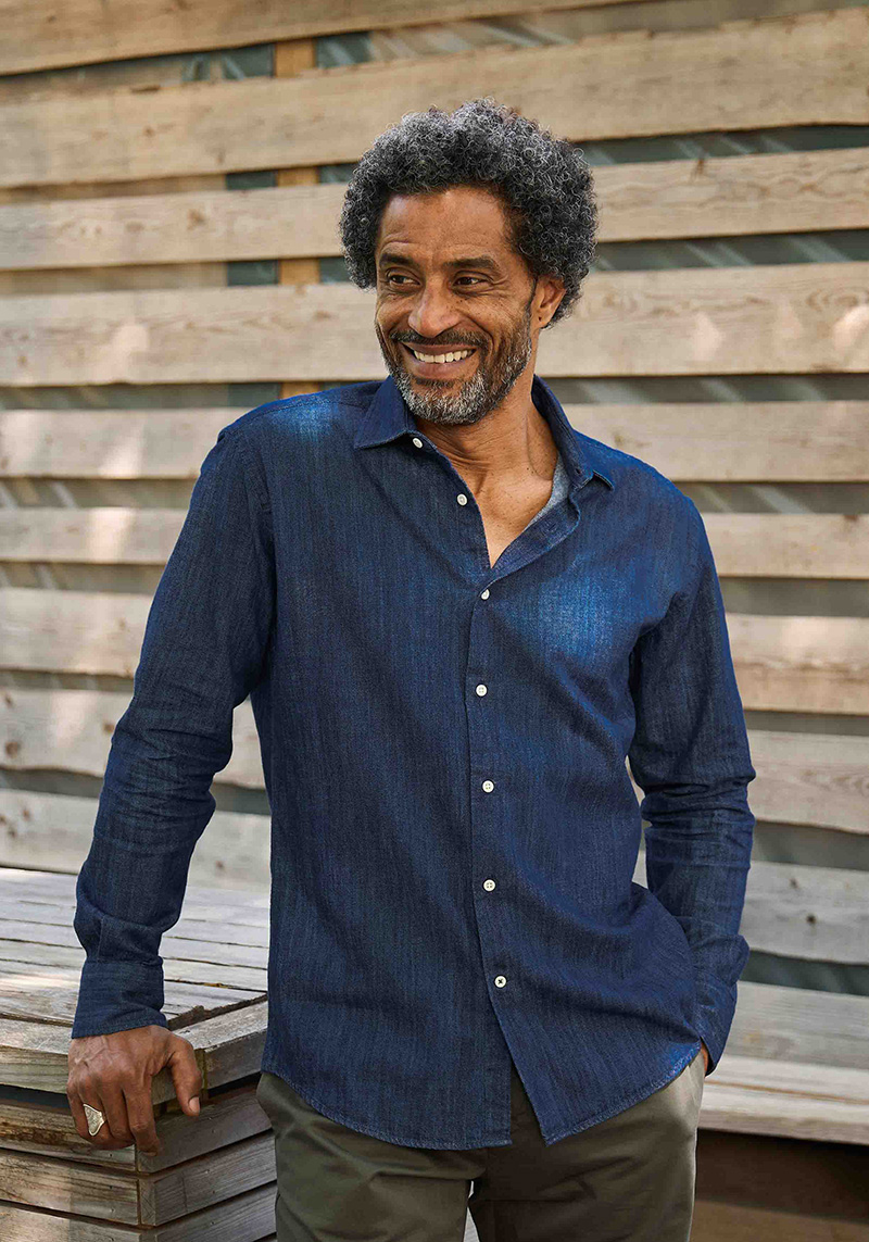 Carpasus Denim-Hemd Mar Marine