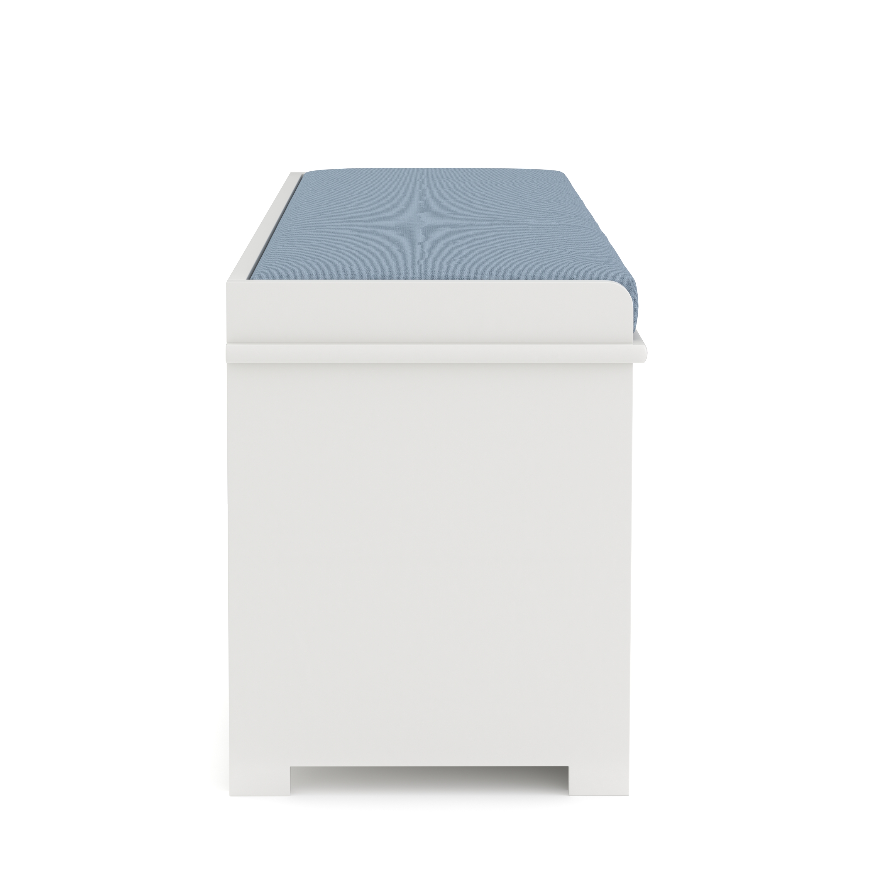 Sitzbank mit 3 Staufächer KAMILA 105 x 34 x 43 cm weiss/hellbraun