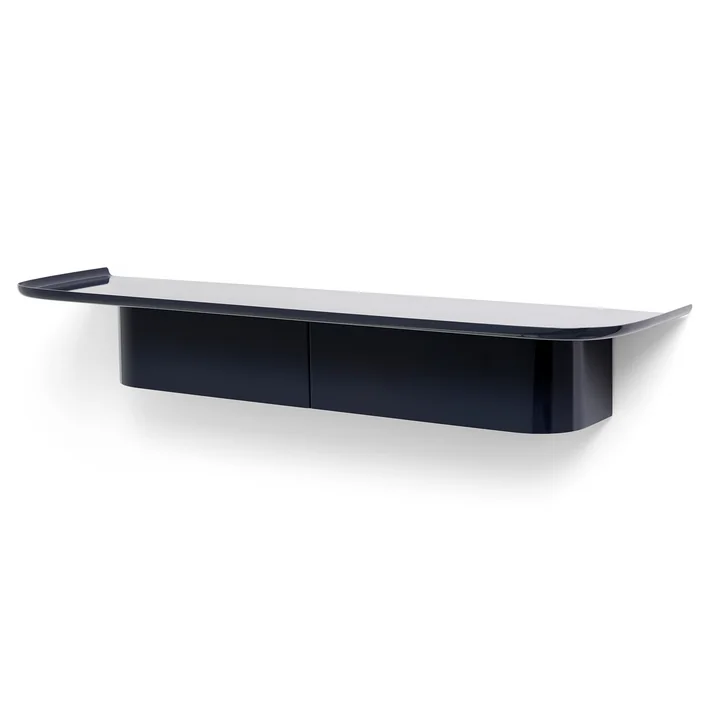 HAY - Korpus Wandregal mit Kleiderhaken, L, midnight blue