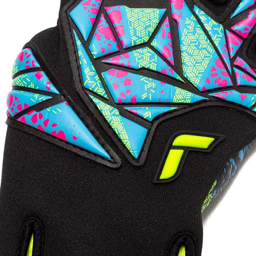 Reusch Gants de Gardien Attrakt Fusion Strapless - Noir/Jaune/Vert/Bleu