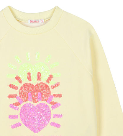 Billieblush Sweatshirt - Gelb m. Pailletten