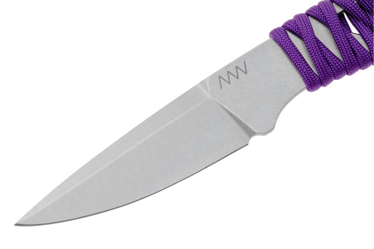 ANV P100 Sleipner, Purple Paracord P100-011, Black Kydex Sheath, nekmes