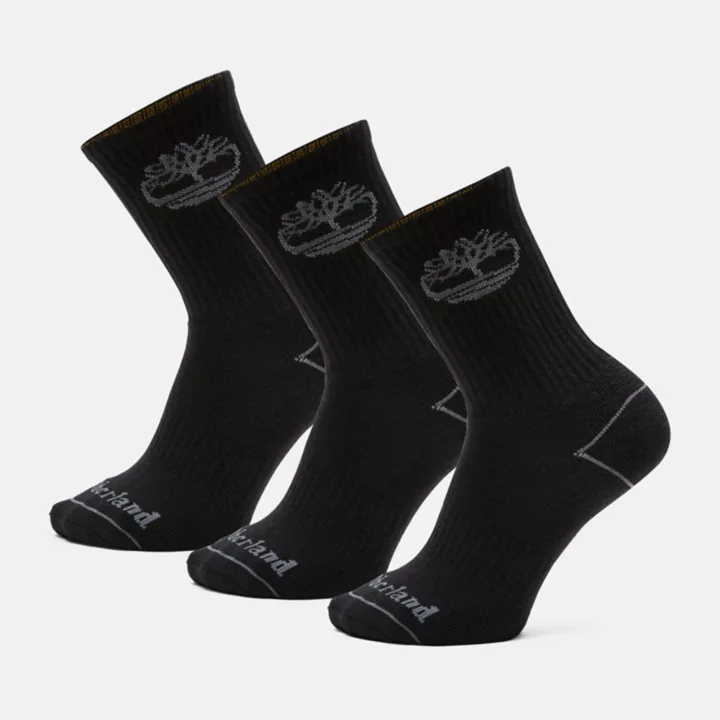 Lot de 3 paires de chaussettes Bowden unisexes en noir