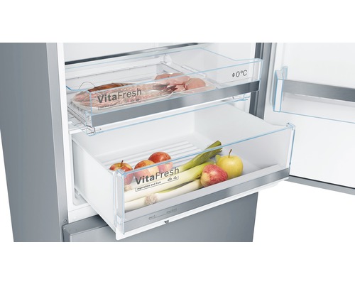 Bosch KGE49AICA koel-vriescombinatie, afmetingen (B x H x D): 70 x 201 x 65 cm, koelgedeelte: 302 l, vriesgedeelte: 117 l