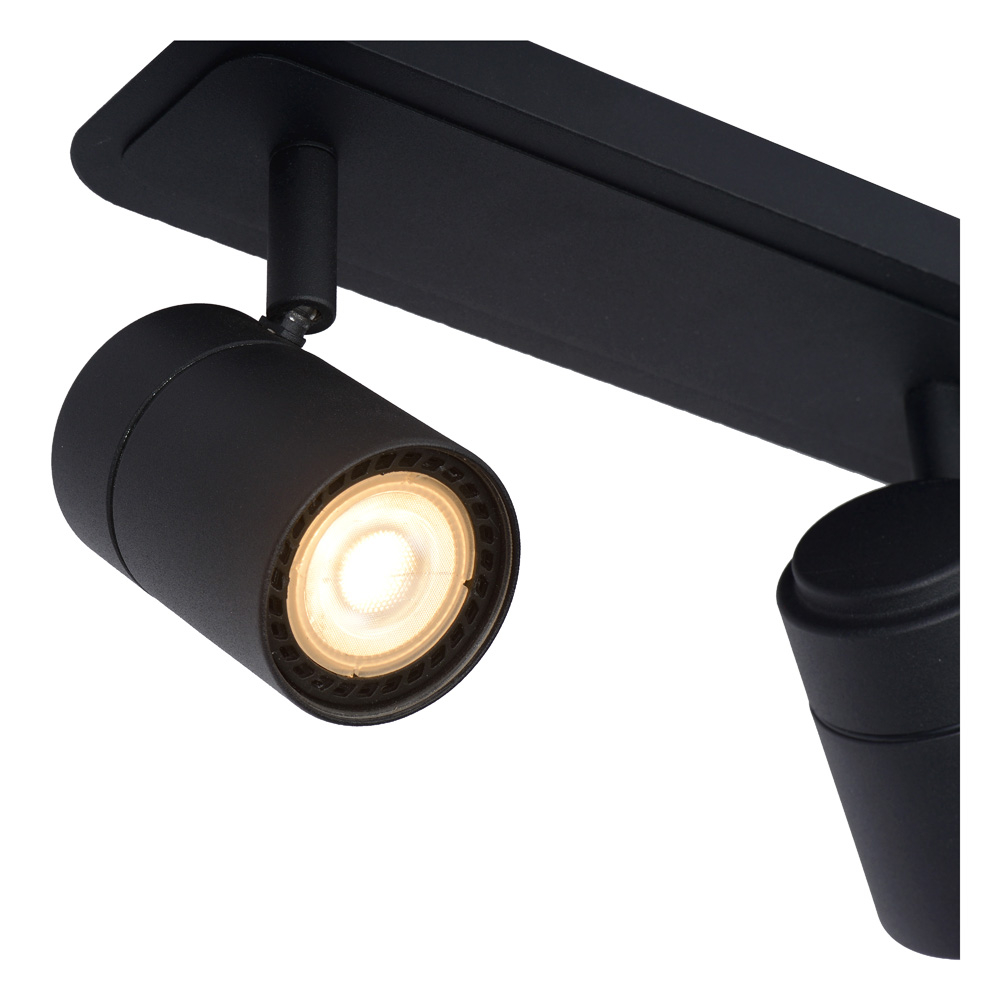 Lucide Lennert plafondlamp 3 spots 5W zwart