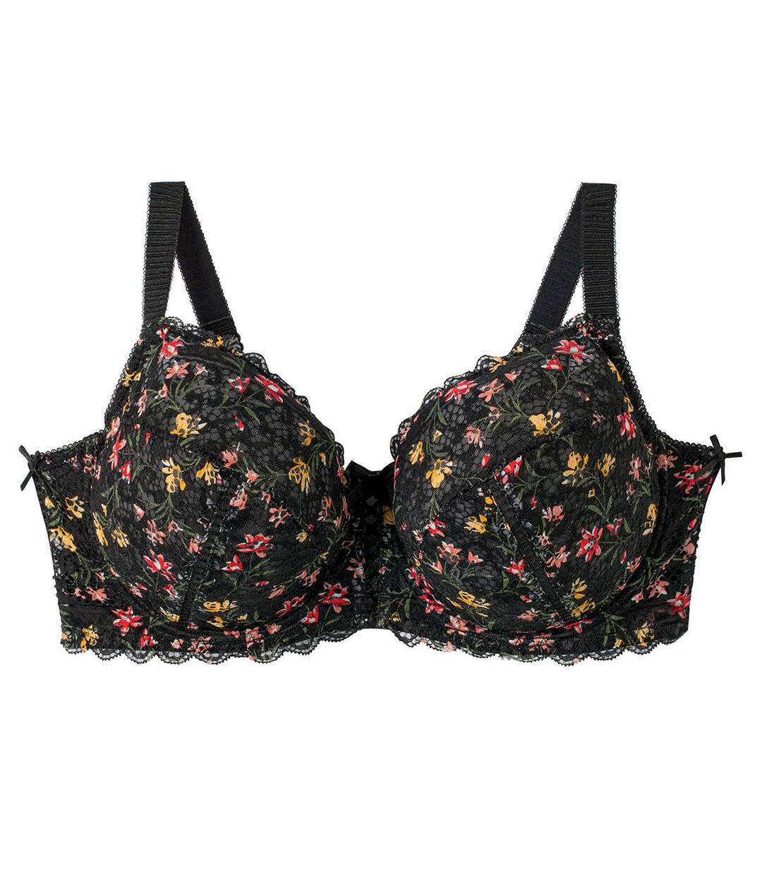 Soutien-gorge à armatures noir/rouge Elena