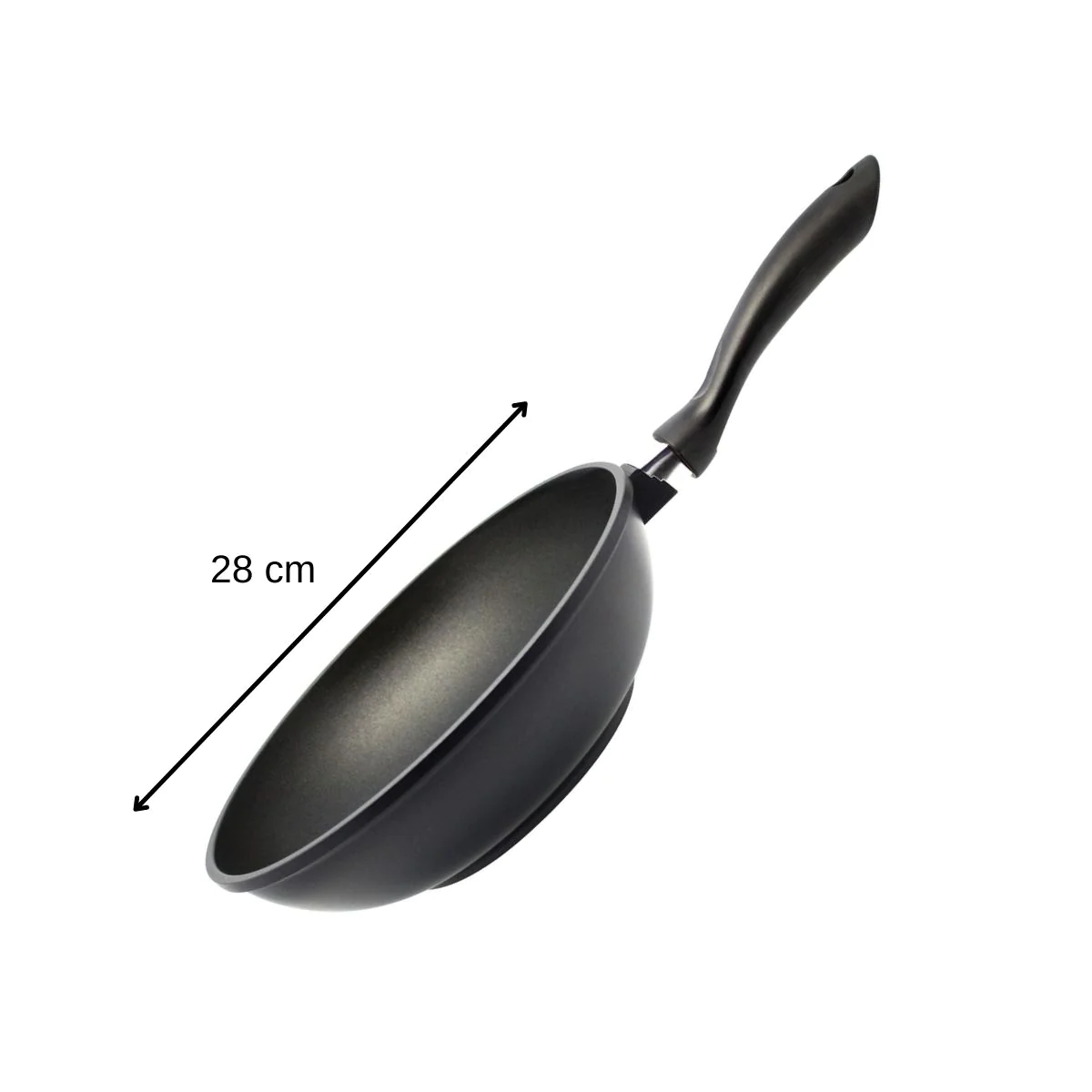 Wok 28 cm en fonte d'aluminium Alucast Elo