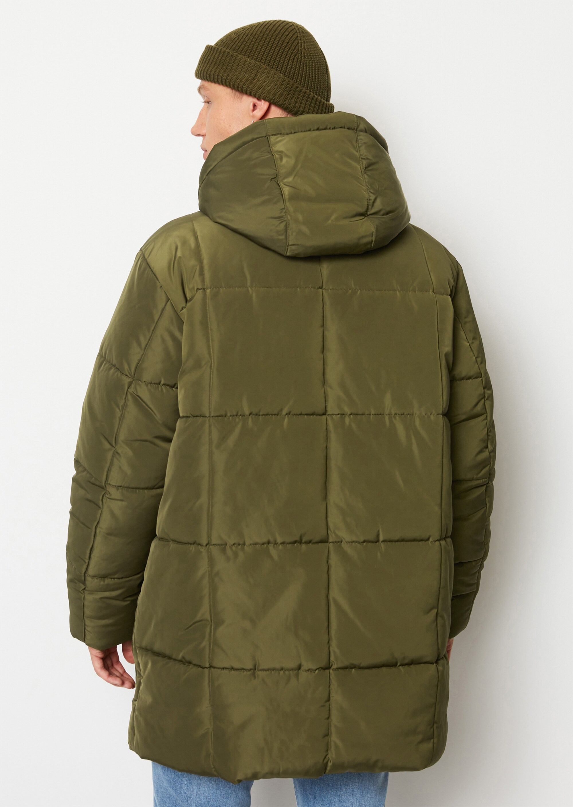 Puffer-Parka relaxed aus recyceltem Polyester