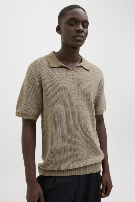 Jack & Jones taupe heren polo