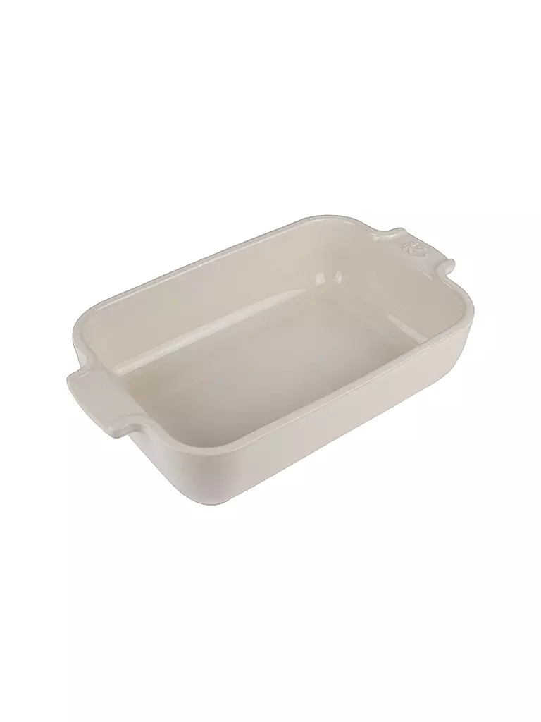 PEUGEOT Auflaufform aus Keramik Appolia rechteckig Ecru 18x12cm weiss