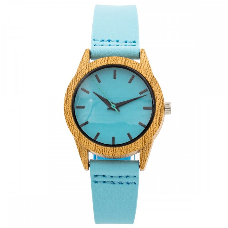 Montre Femme CHTIME bracelet Cuir Bleu