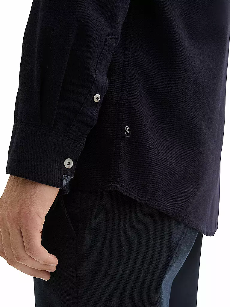 TOM TAILOR Hemd Regular Fit dunkelblau