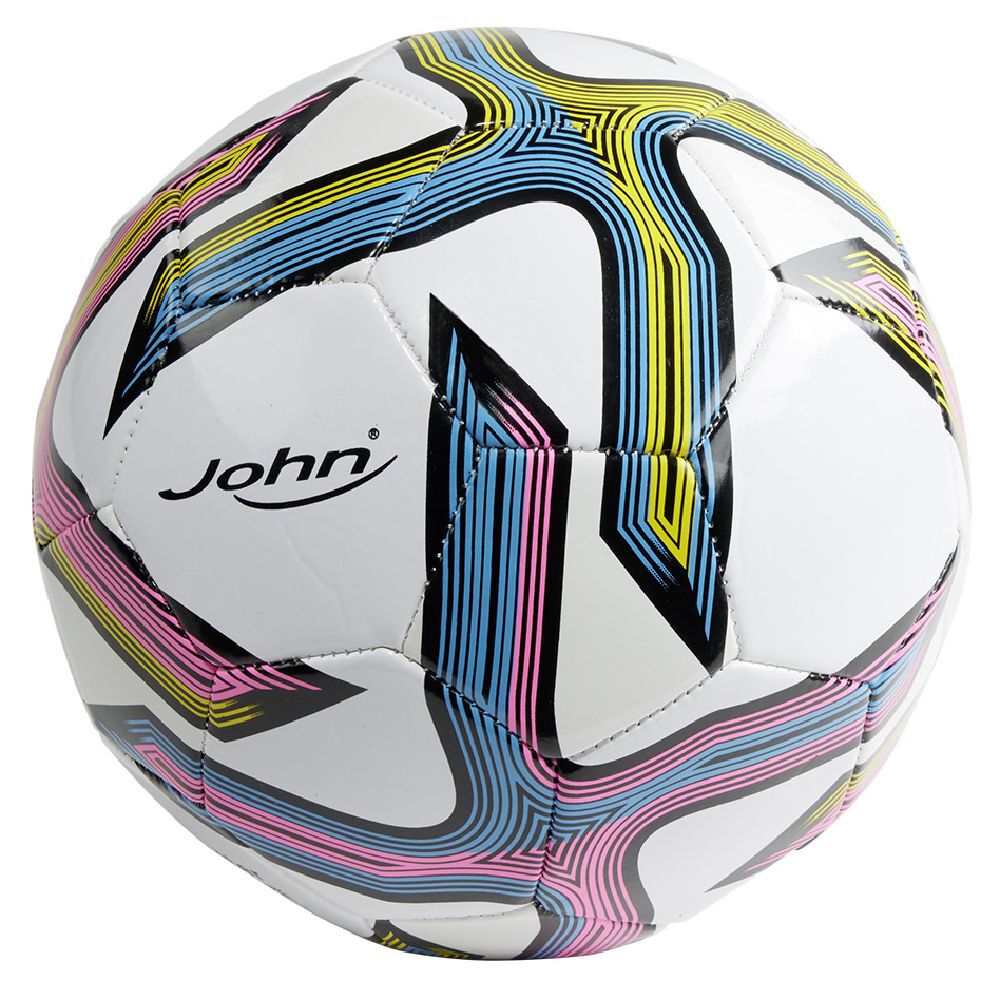 Ballon football cousu multicolore Ø22cm John