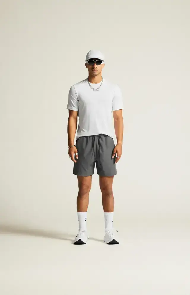 Craft ADV Essence 2 Hardloopshirt Korte Mouwen Wit Heren
