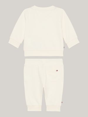Conjunto de moletom e calça de moletom com logo