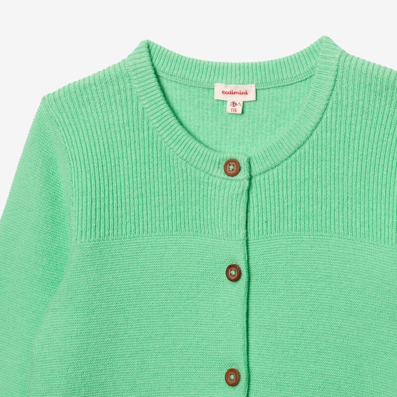 Cardigan bébé tricot vert Catimini Vert