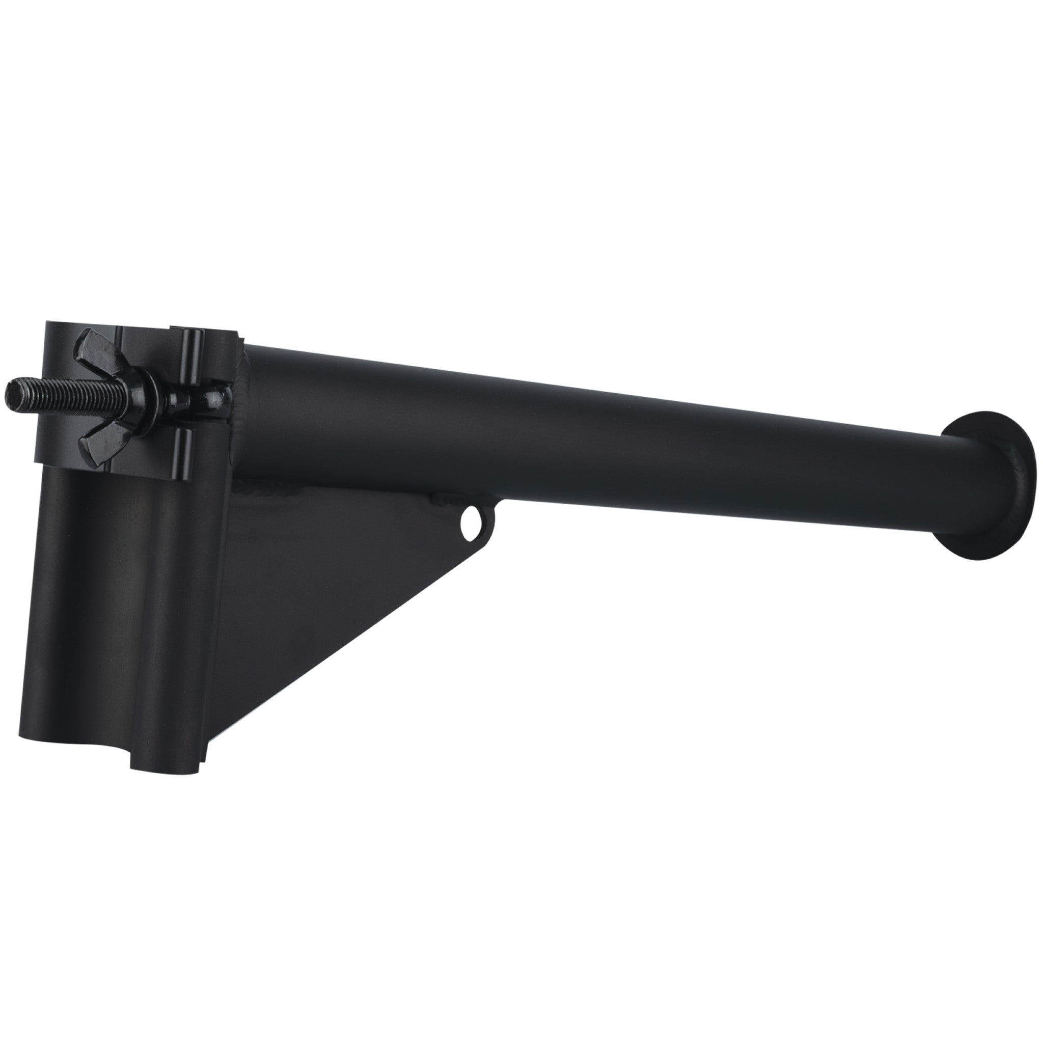 Showgear Outrig boom arm met klem voor truss-installatie, zwart