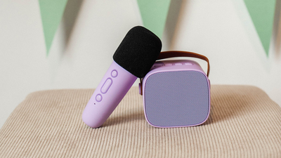 Lalarma Bluetooth-høyttaler med Trådløs Mikrofon, Lilla