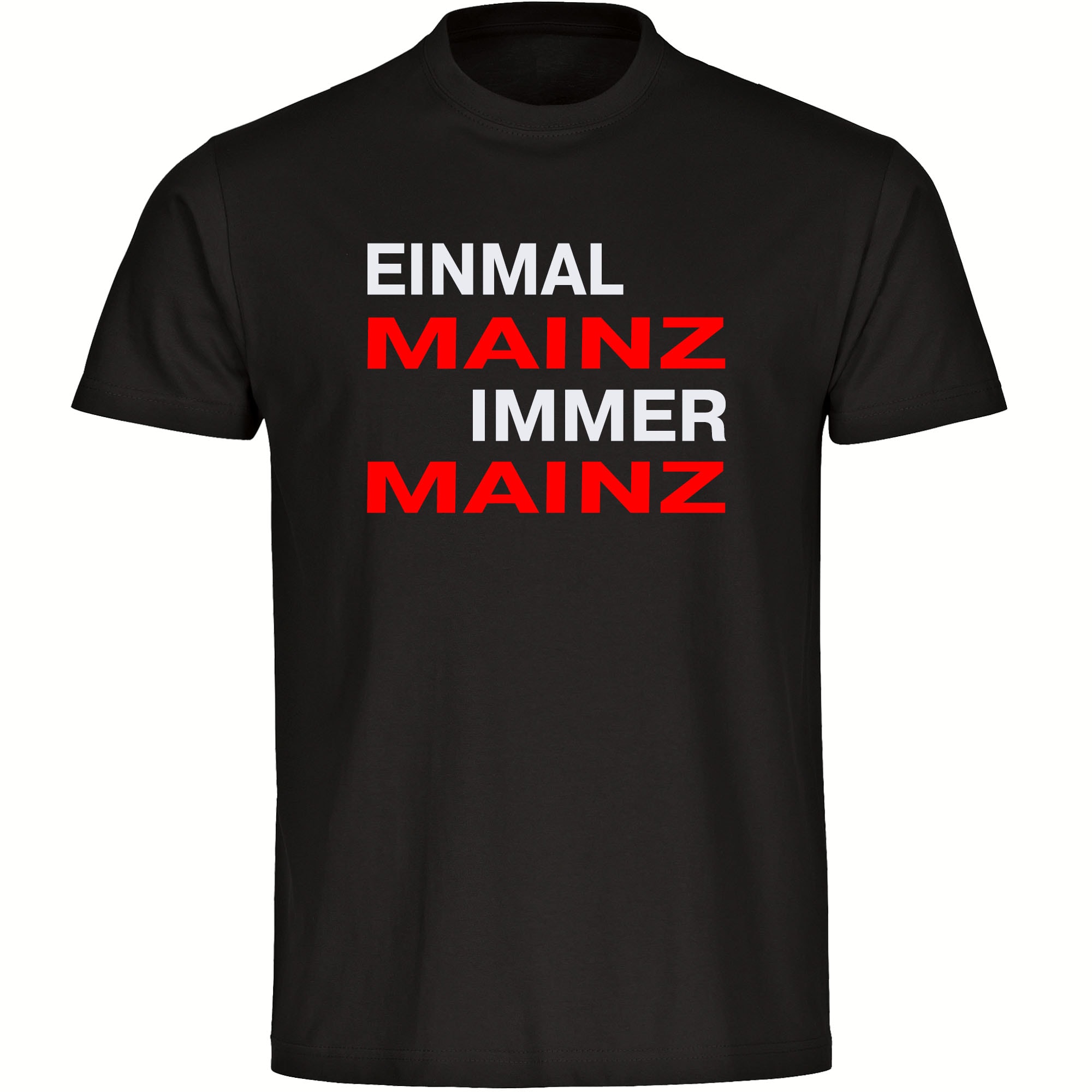 multifanshop® Kinder T-Shirt - Mainz - Einmal Immer - Druck rot