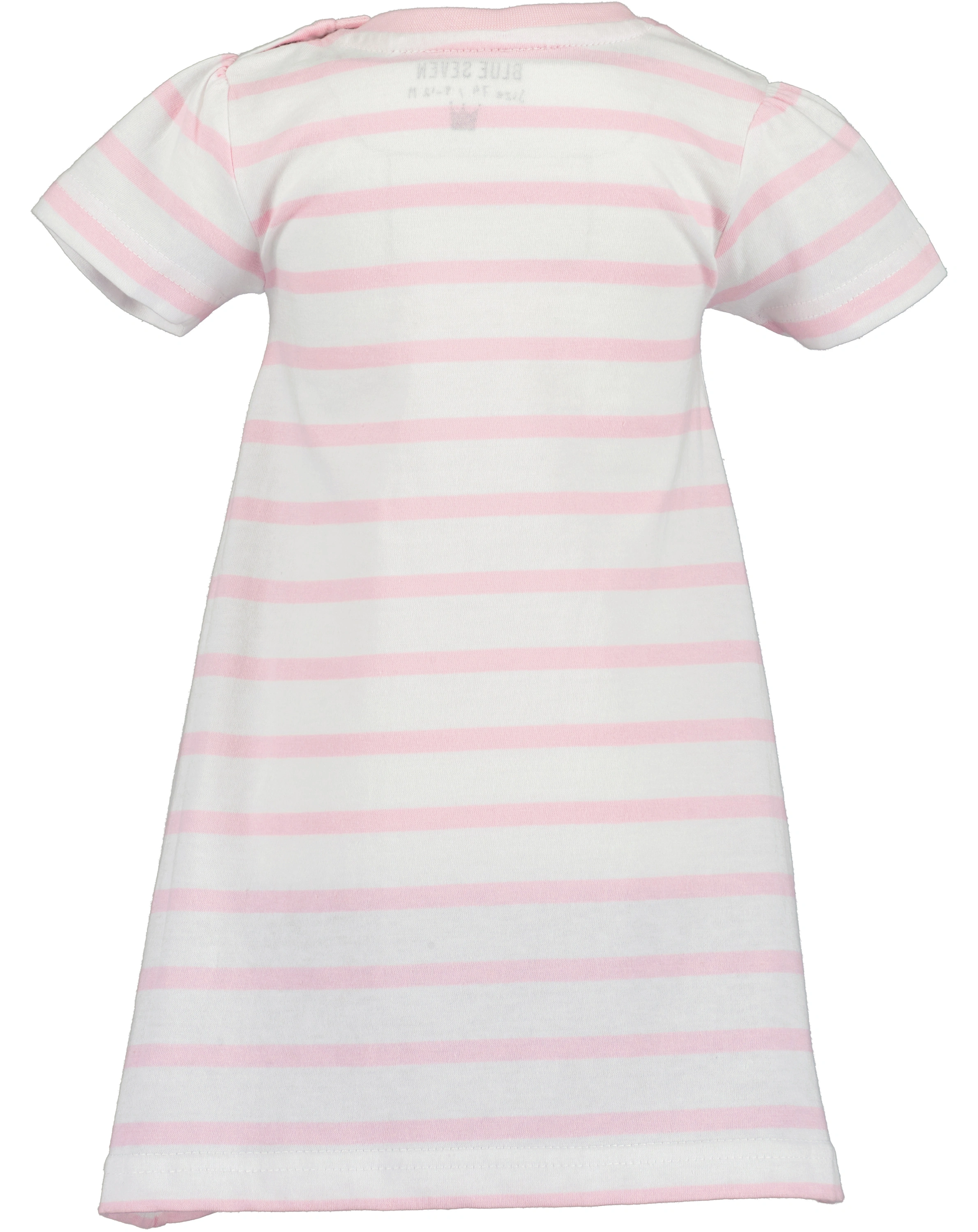 Kurzarm-Kleid CUTE AND SWEET gestreift in rosa
