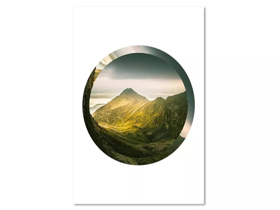 Tableau vue sur la montagne des bois - 60 x 90 cm