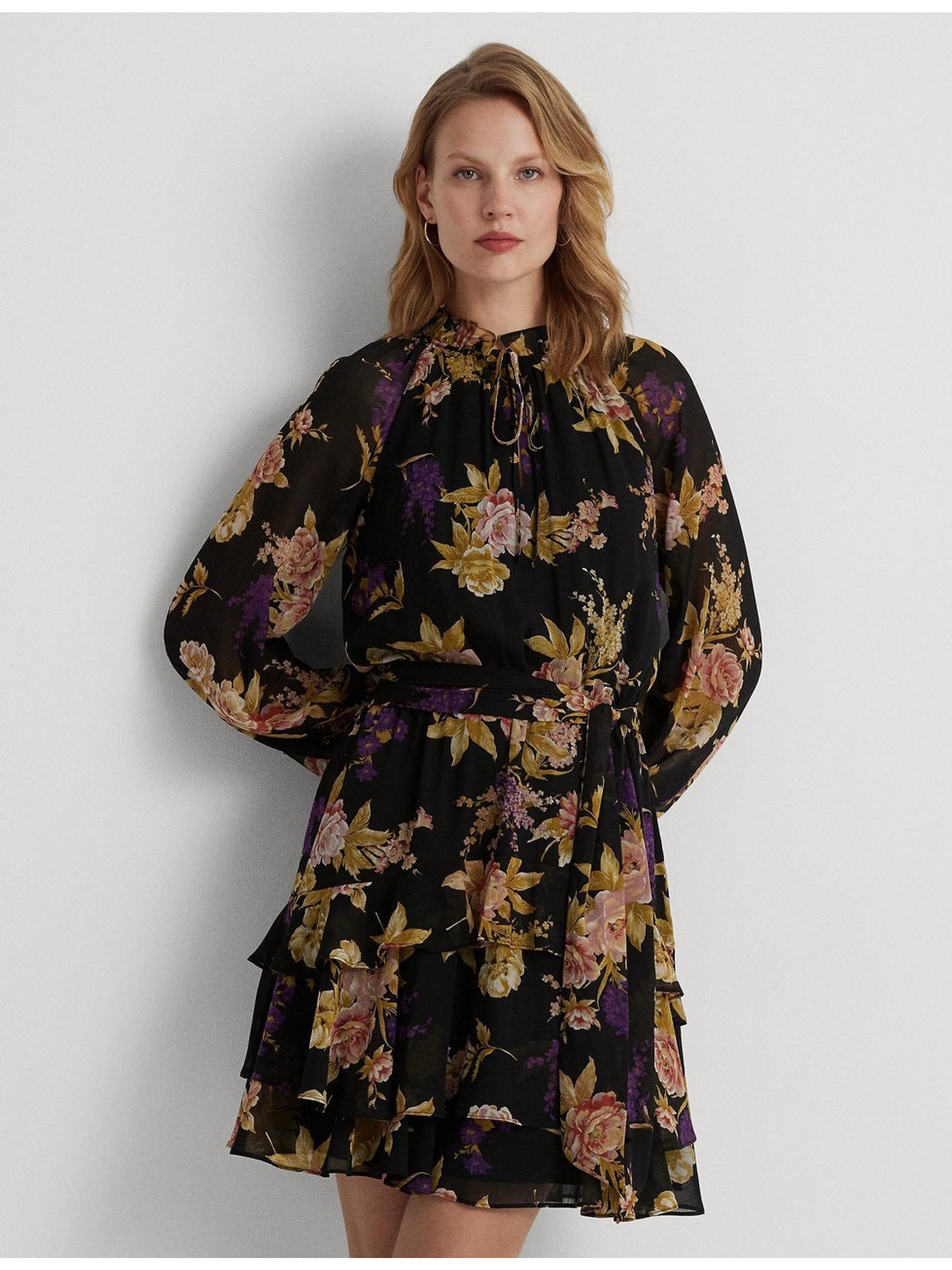 Kleid mit Blumen-Motiv
