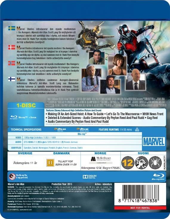 Ant-Man - Marvel - Blu-Ray