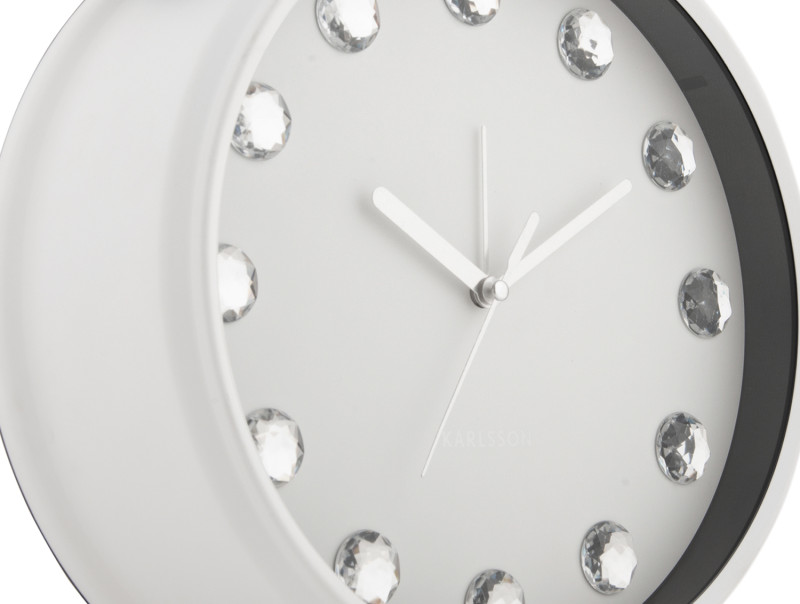 Alarm Clock Glam Diamonds XL KA6019BK Black
