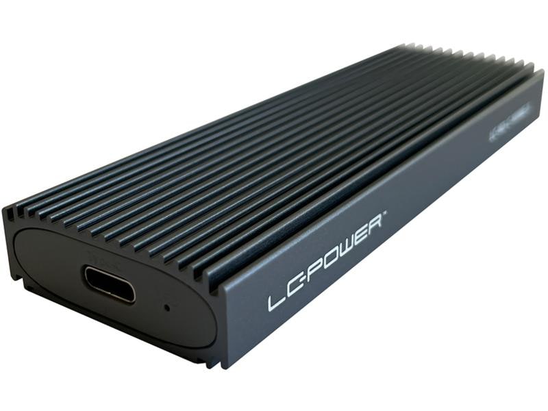 LC-Power Externes Gehäuse LC-M2-C-NVME-3 M.2 Aluminiumgehäuse für eine NVMe-M.2-SSD