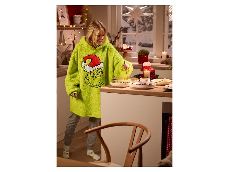 Pluche oversized kersthoodie The Grinch