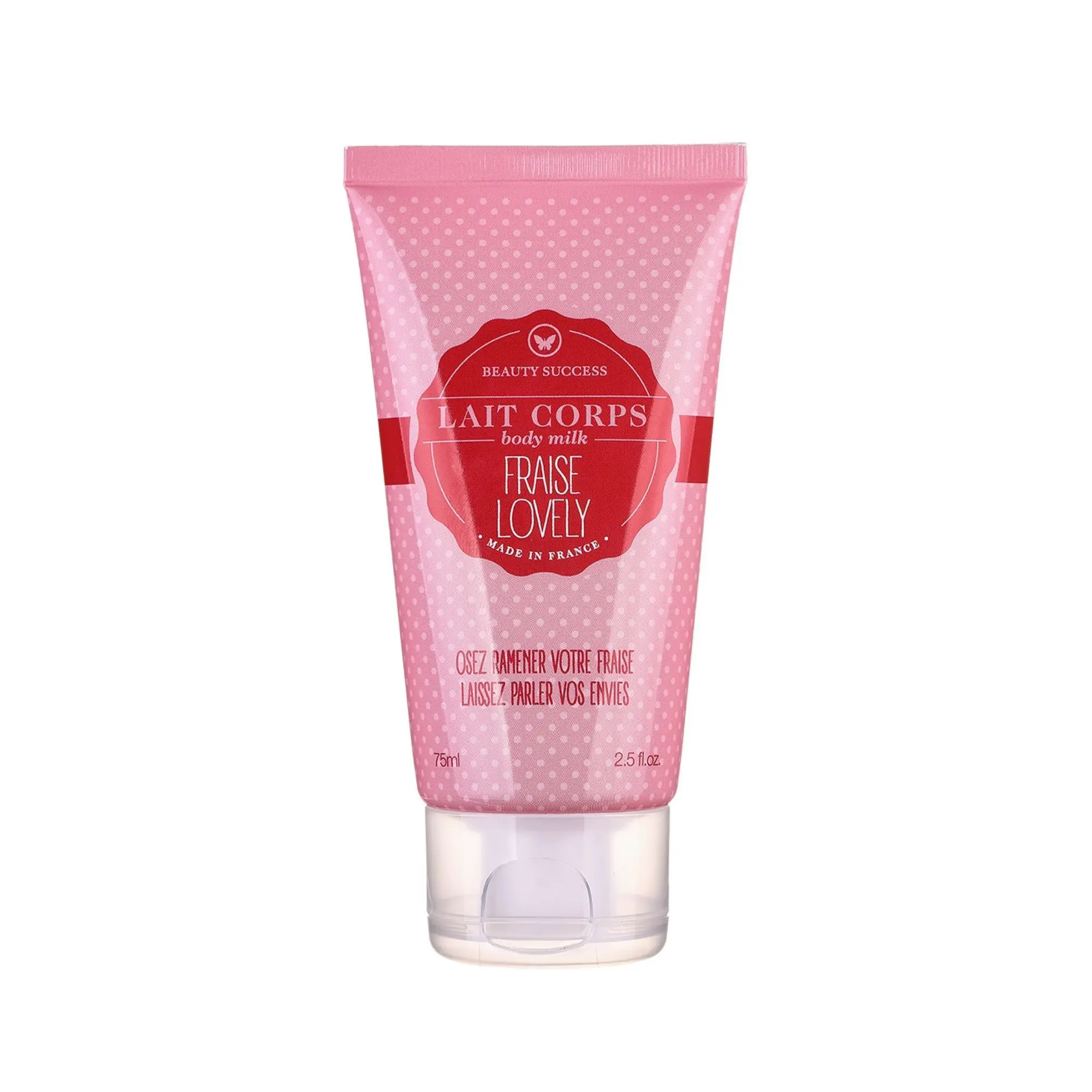 Beauty Success - Fraise Lovely Lait pour le corps- Crème et lait